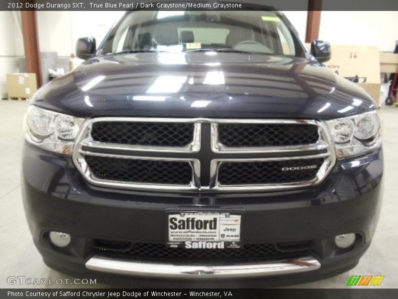 True Blue Pearl / Dark Graystone/Medium Graystone 2012 Dodge Durango SXT