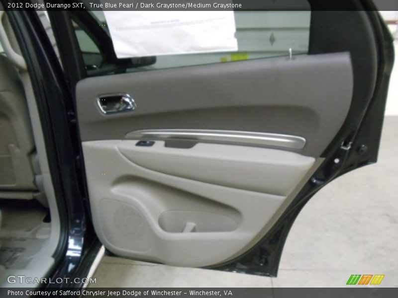 True Blue Pearl / Dark Graystone/Medium Graystone 2012 Dodge Durango SXT