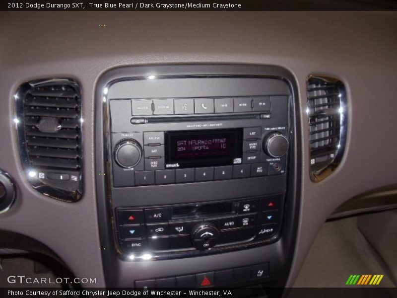 True Blue Pearl / Dark Graystone/Medium Graystone 2012 Dodge Durango SXT