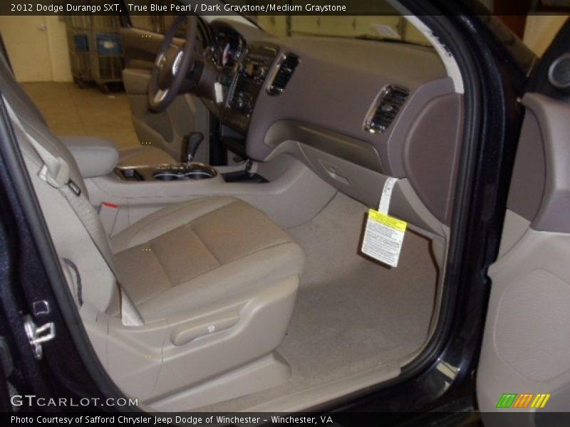 True Blue Pearl / Dark Graystone/Medium Graystone 2012 Dodge Durango SXT