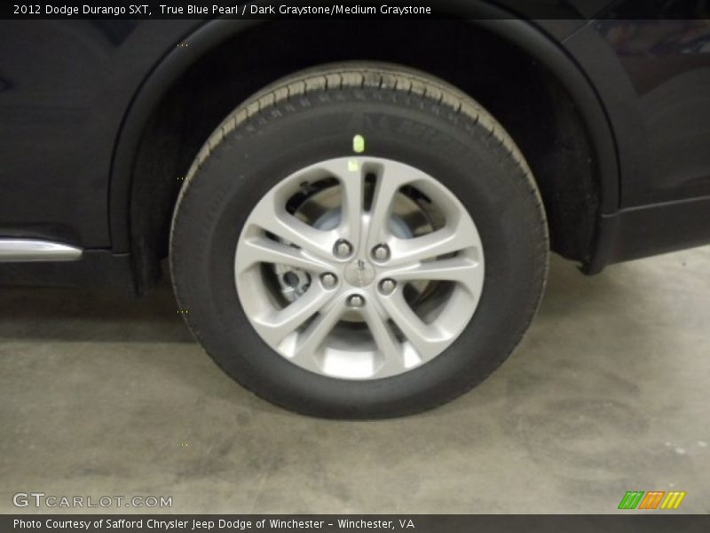 True Blue Pearl / Dark Graystone/Medium Graystone 2012 Dodge Durango SXT