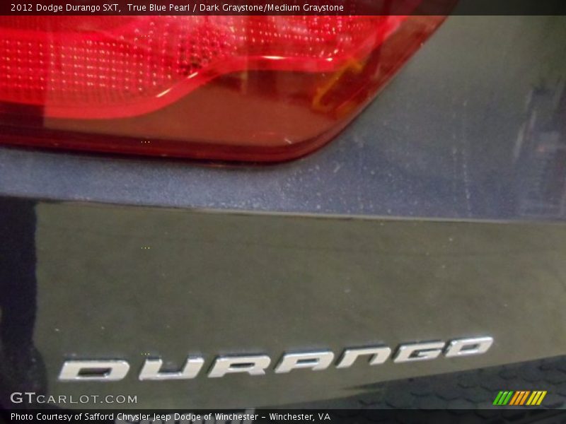 True Blue Pearl / Dark Graystone/Medium Graystone 2012 Dodge Durango SXT