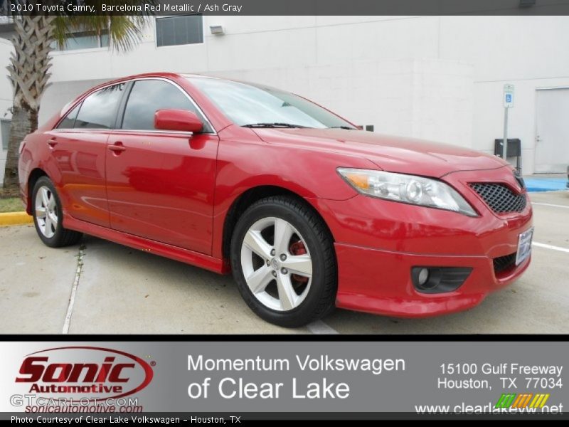 Barcelona Red Metallic / Ash Gray 2010 Toyota Camry