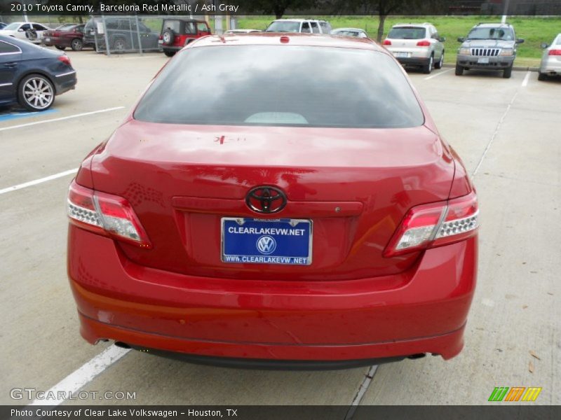 Barcelona Red Metallic / Ash Gray 2010 Toyota Camry