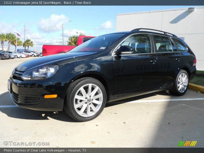 Black / Titan Black 2012 Volkswagen Jetta SE SportWagen