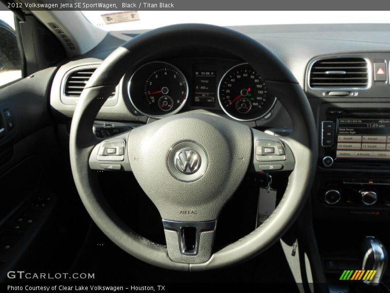 Black / Titan Black 2012 Volkswagen Jetta SE SportWagen