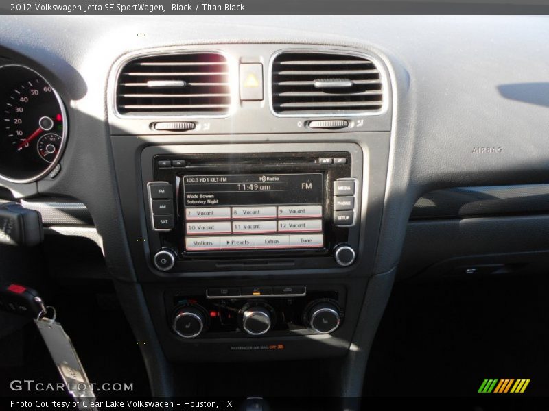 Black / Titan Black 2012 Volkswagen Jetta SE SportWagen