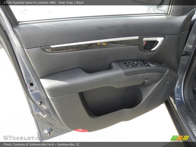 Steel Gray / Black 2008 Hyundai Santa Fe Limited 4WD