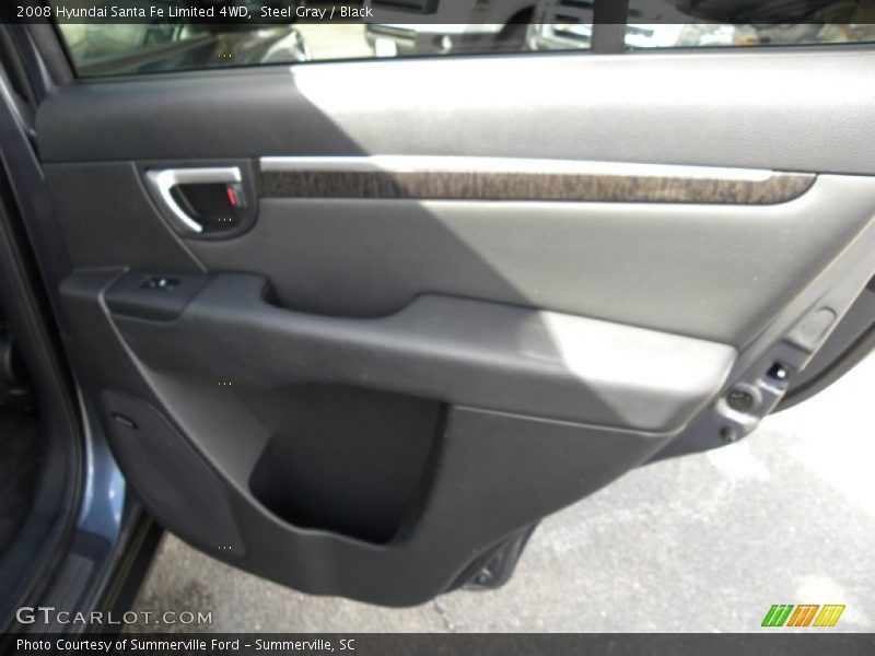 Steel Gray / Black 2008 Hyundai Santa Fe Limited 4WD