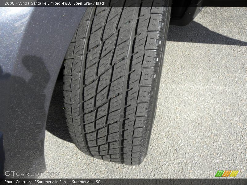 Steel Gray / Black 2008 Hyundai Santa Fe Limited 4WD