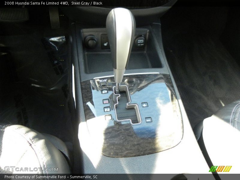 Steel Gray / Black 2008 Hyundai Santa Fe Limited 4WD