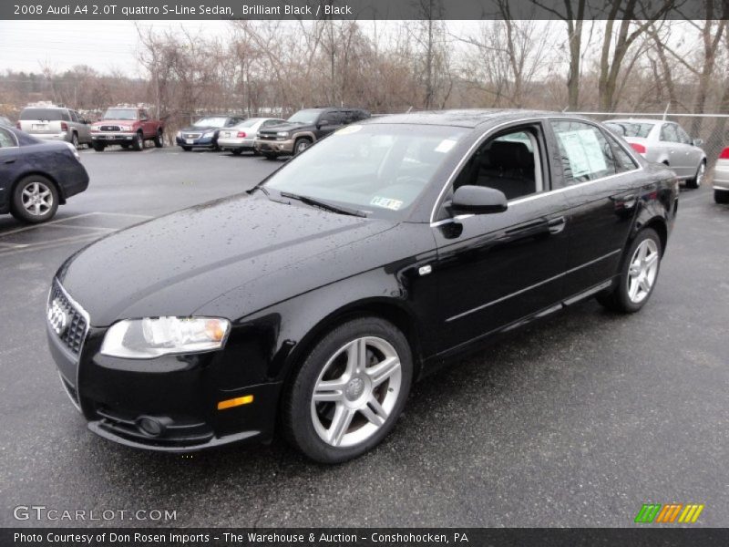 Front 3/4 View of 2008 A4 2.0T quattro S-Line Sedan