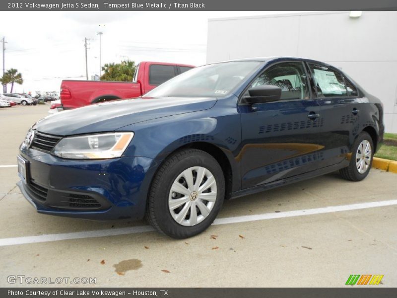 Tempest Blue Metallic / Titan Black 2012 Volkswagen Jetta S Sedan