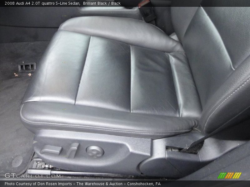 Brilliant Black / Black 2008 Audi A4 2.0T quattro S-Line Sedan