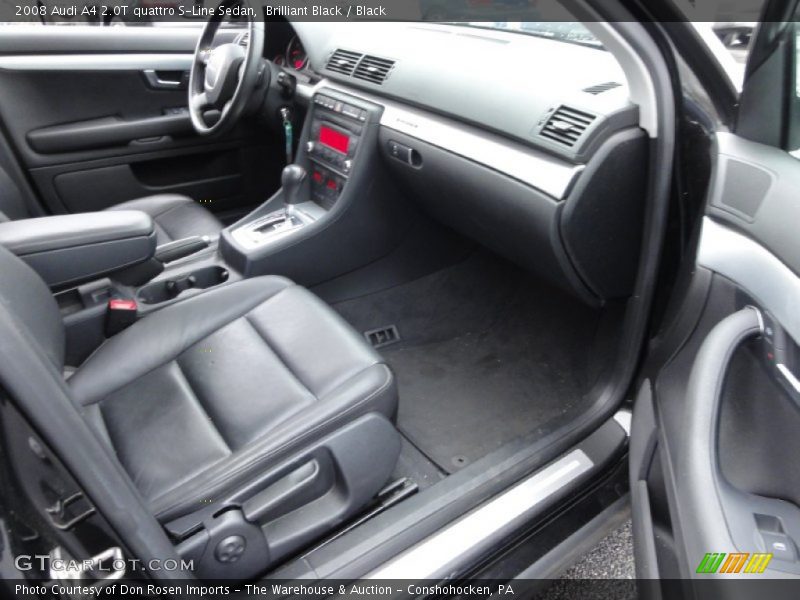 Brilliant Black / Black 2008 Audi A4 2.0T quattro S-Line Sedan