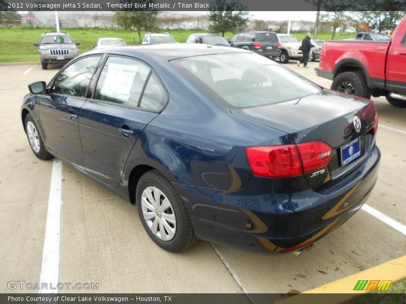 Tempest Blue Metallic / Titan Black 2012 Volkswagen Jetta S Sedan