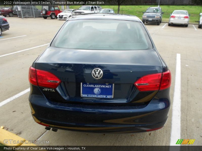 Tempest Blue Metallic / Titan Black 2012 Volkswagen Jetta S Sedan