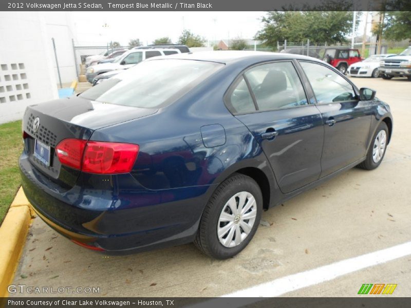 Tempest Blue Metallic / Titan Black 2012 Volkswagen Jetta S Sedan