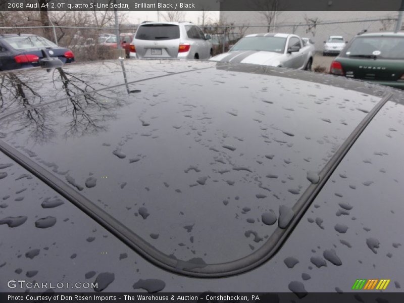 Brilliant Black / Black 2008 Audi A4 2.0T quattro S-Line Sedan