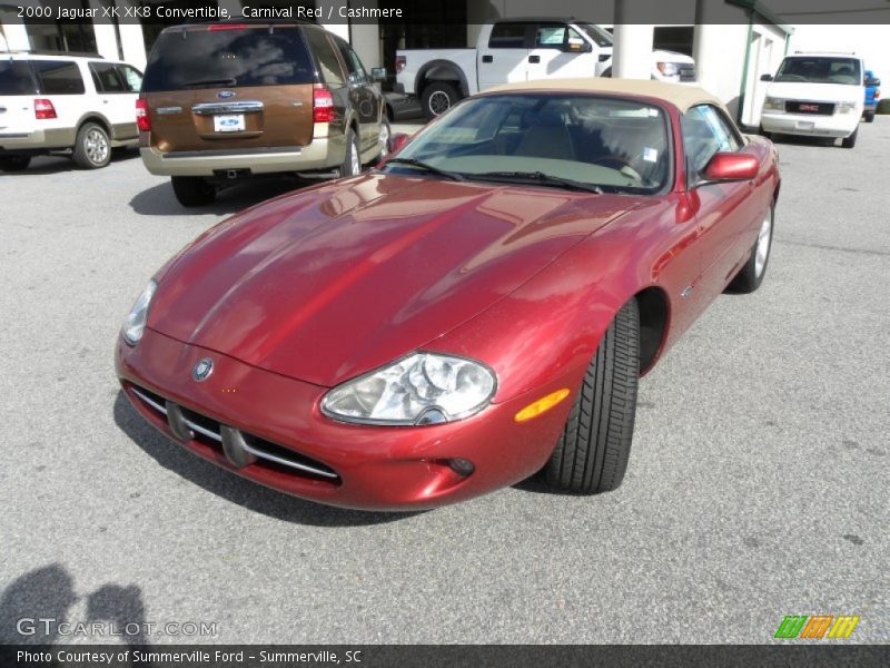 Front 3/4 View of 2000 XK XK8 Convertible