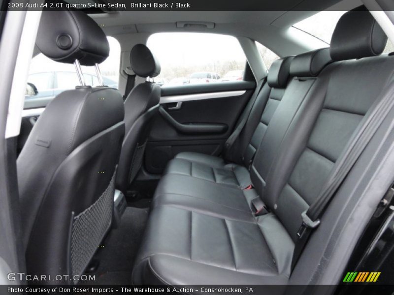 Rear Seat of 2008 A4 2.0T quattro S-Line Sedan