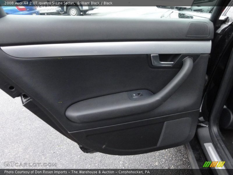 Brilliant Black / Black 2008 Audi A4 2.0T quattro S-Line Sedan