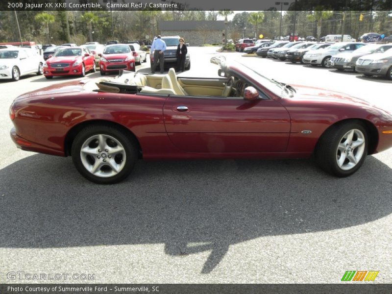 Carnival Red / Cashmere 2000 Jaguar XK XK8 Convertible