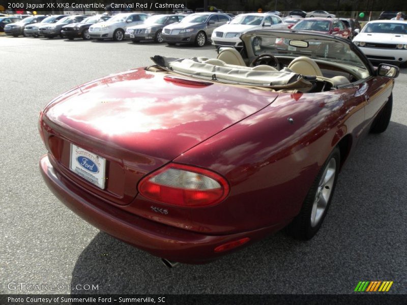 Carnival Red / Cashmere 2000 Jaguar XK XK8 Convertible