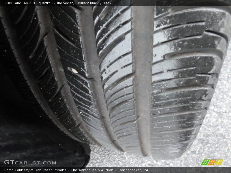 Brilliant Black / Black 2008 Audi A4 2.0T quattro S-Line Sedan