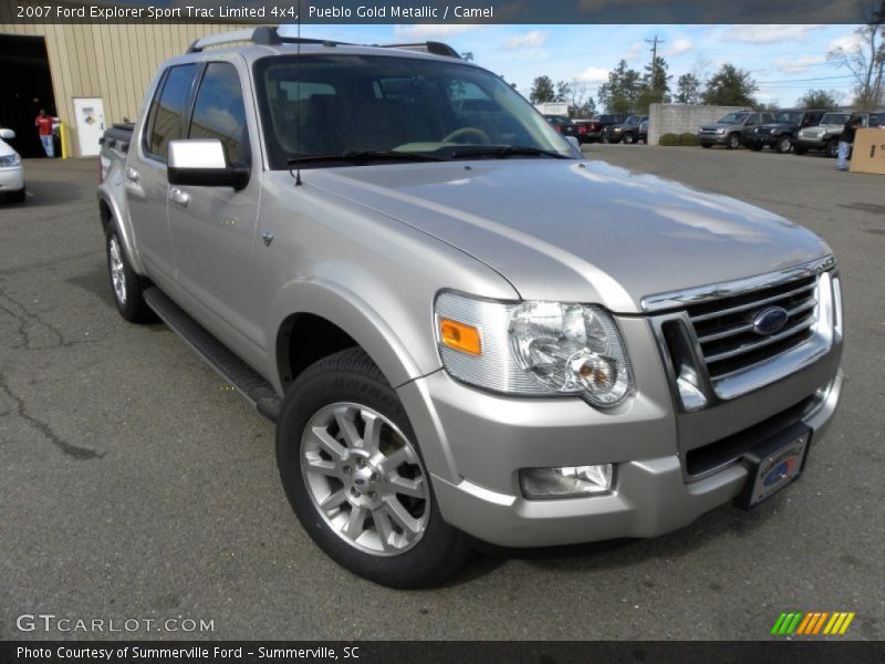 Pueblo Gold Metallic / Camel 2007 Ford Explorer Sport Trac Limited 4x4