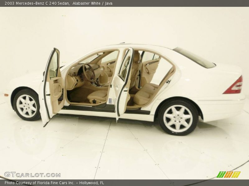 Alabaster White / Java 2003 Mercedes-Benz C 240 Sedan