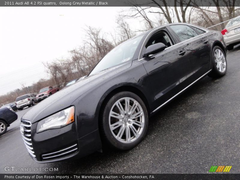 Oolong Grey Metallic / Black 2011 Audi A8 4.2 FSI quattro