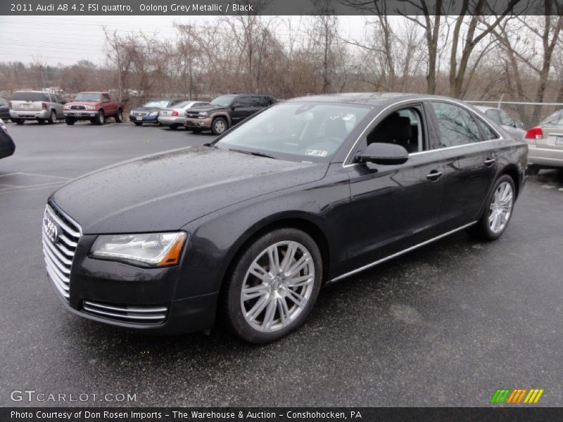 Oolong Grey Metallic / Black 2011 Audi A8 4.2 FSI quattro