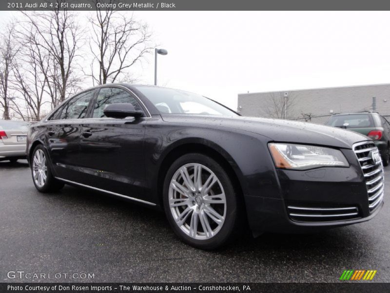 Oolong Grey Metallic / Black 2011 Audi A8 4.2 FSI quattro