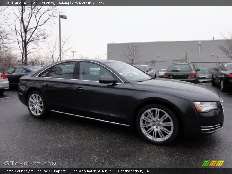Oolong Grey Metallic / Black 2011 Audi A8 4.2 FSI quattro