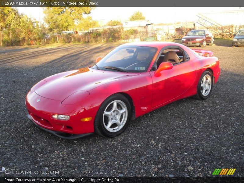 Vintage Red / Black 1993 Mazda RX-7 Twin Turbo