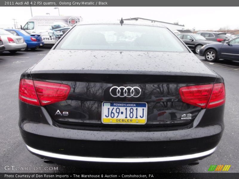 Oolong Grey Metallic / Black 2011 Audi A8 4.2 FSI quattro