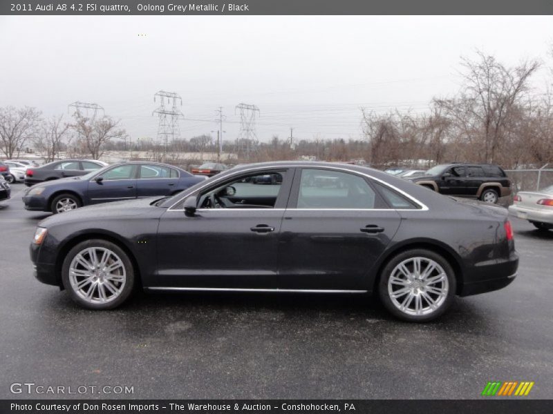 Oolong Grey Metallic / Black 2011 Audi A8 4.2 FSI quattro