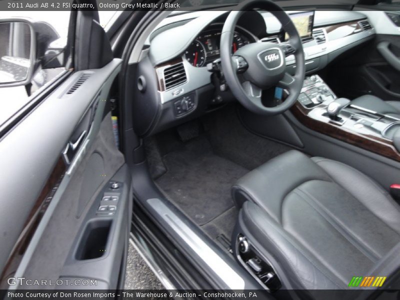 Oolong Grey Metallic / Black 2011 Audi A8 4.2 FSI quattro