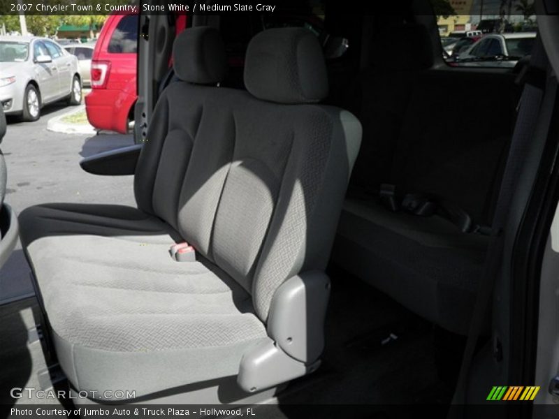 Stone White / Medium Slate Gray 2007 Chrysler Town & Country
