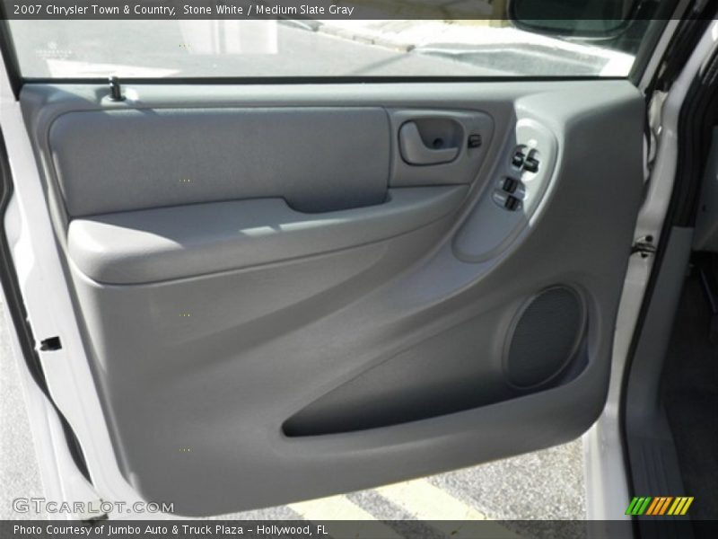 Stone White / Medium Slate Gray 2007 Chrysler Town & Country