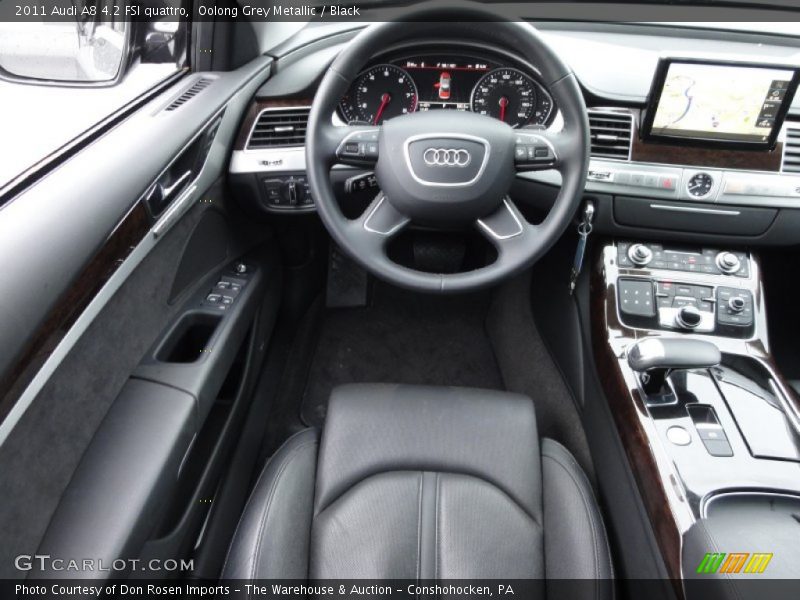 Oolong Grey Metallic / Black 2011 Audi A8 4.2 FSI quattro