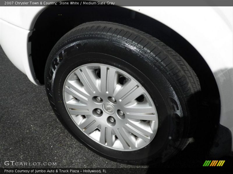 Stone White / Medium Slate Gray 2007 Chrysler Town & Country