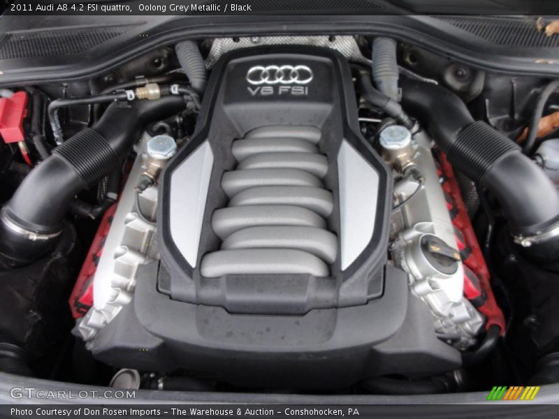 Oolong Grey Metallic / Black 2011 Audi A8 4.2 FSI quattro