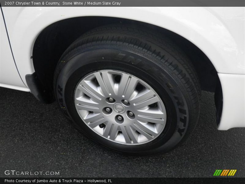 Stone White / Medium Slate Gray 2007 Chrysler Town & Country