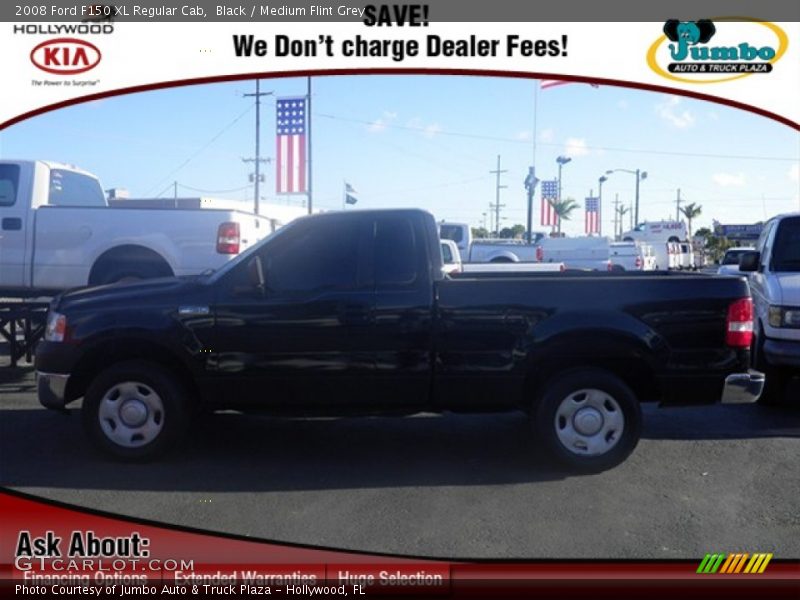 Black / Medium Flint Grey 2008 Ford F150 XL Regular Cab