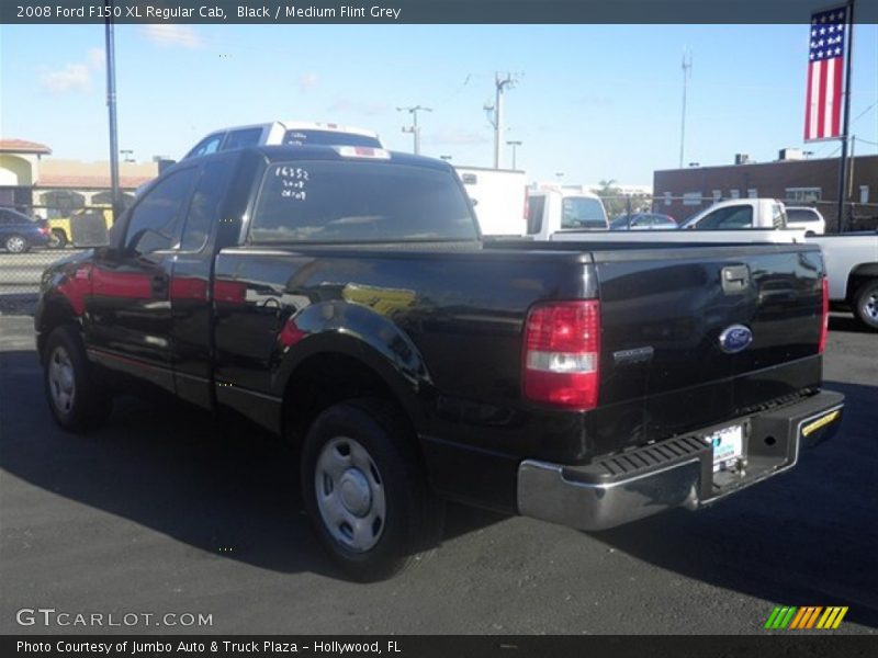 Black / Medium Flint Grey 2008 Ford F150 XL Regular Cab