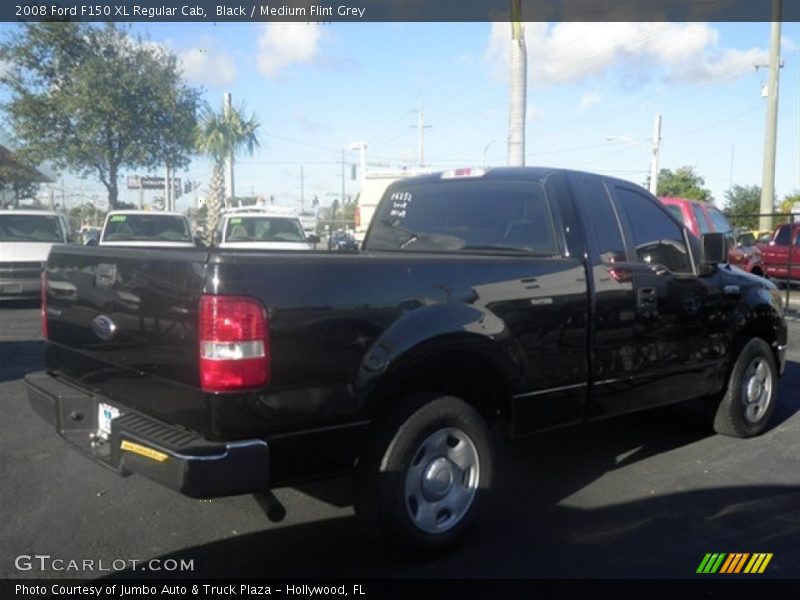 Black / Medium Flint Grey 2008 Ford F150 XL Regular Cab