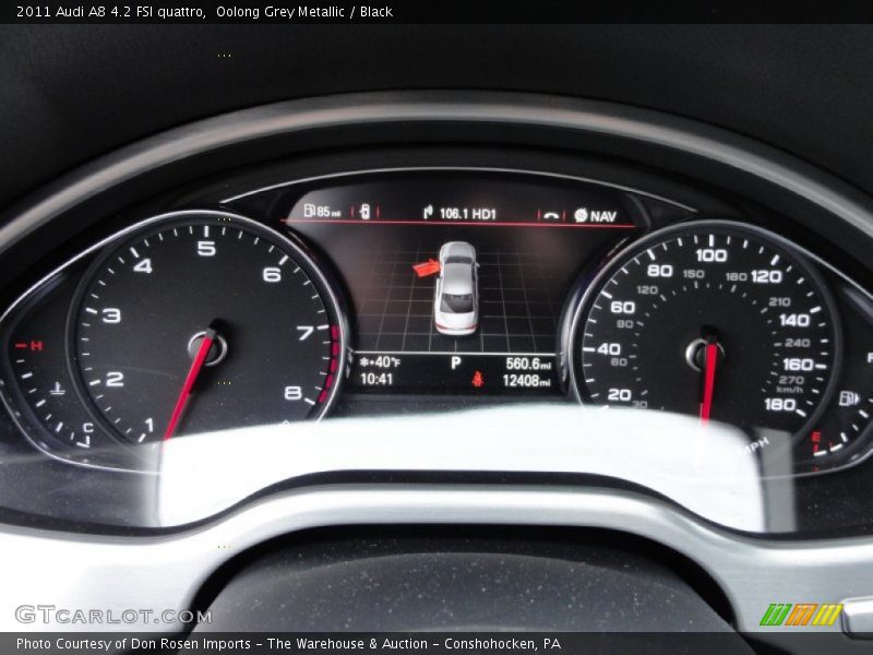 Oolong Grey Metallic / Black 2011 Audi A8 4.2 FSI quattro