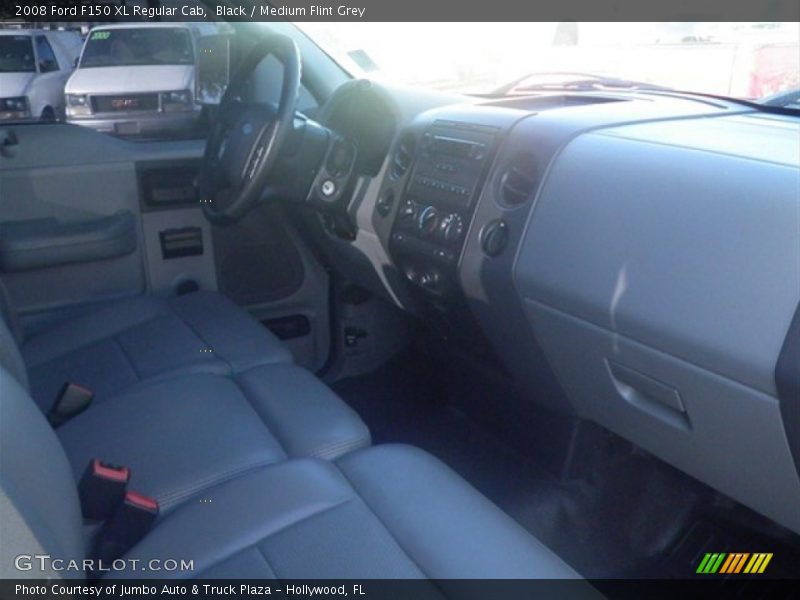 Black / Medium Flint Grey 2008 Ford F150 XL Regular Cab